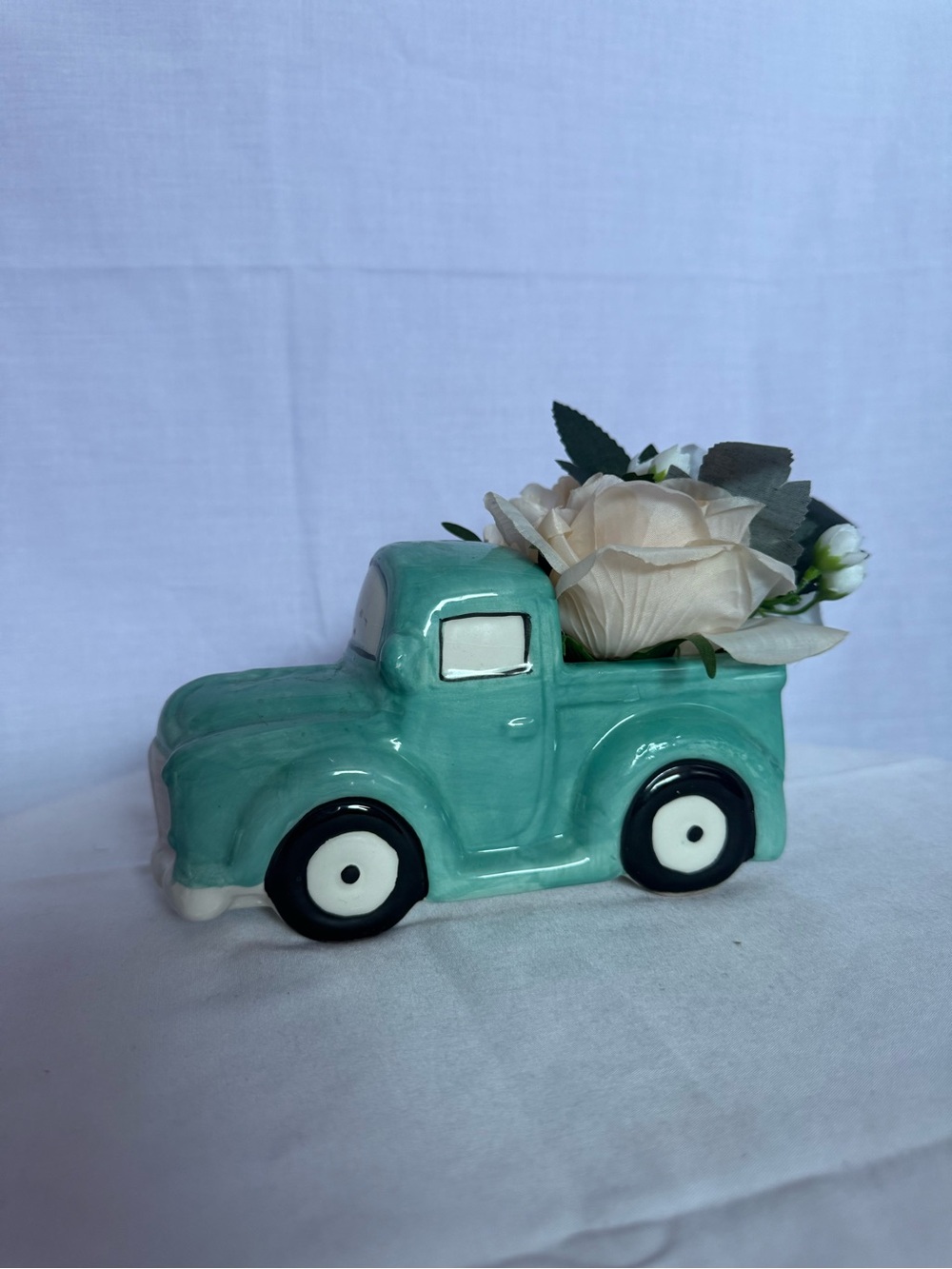 Teal Ceramic Pickup Truck Planter - Home Accents